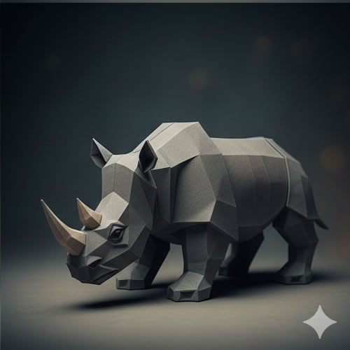 origami_rhino